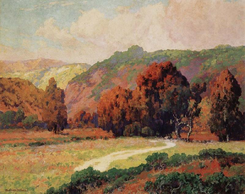 Maurice Braun Road to the Canyan France oil painting art